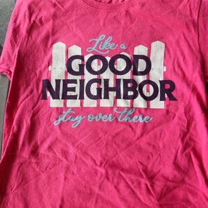 Gildan Small Womans Pink Graphic Tee Brand NEW
